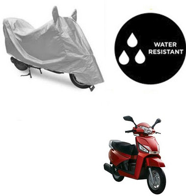 dashark Waterproof Two Wheeler Cover for Mahindra(Gusto, Silver)
