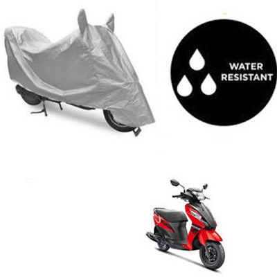 SRENTERPRISES Two Wheeler Cover for Suzuki(Let's, Silver)