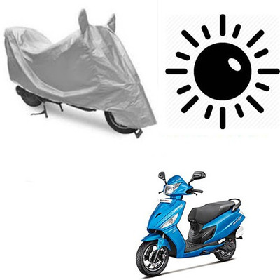 SRENTERPRISES Two Wheeler Cover for Hero(Maestro Edge, Silver)