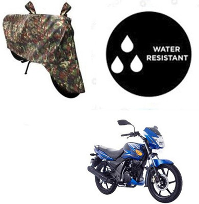 Atulit enterprises Waterproof Two Wheeler Cover for TVS(Flame SR125, Multicolor)