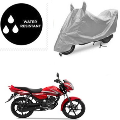 Atulit enterprises Waterproof Two Wheeler Cover for TVS(Phoenix, Silver)