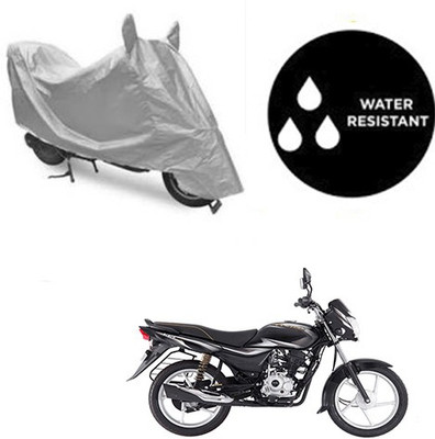 SRENTERPRISES Two Wheeler Cover for Bajaj(Platina 100 DTS-i, Silver)