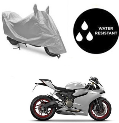 SRENTERPRISES Two Wheeler Cover for Ducati(899 Panigale, Silver)