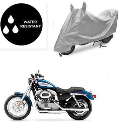 SRENTERPRISES Two Wheeler Cover for Harley Davidson(XL 883, Silver)