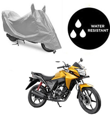 SRENTERPRISES Two Wheeler Cover for Honda(CB Twister, Silver)