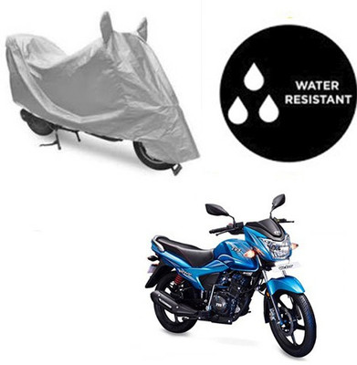 RPSENTTERPR Waterproof Two Wheeler Cover for TVS(Victor New, Silver)