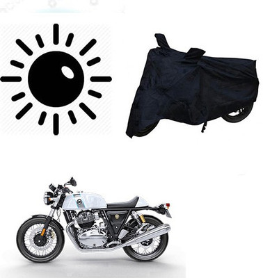 Atulit enterprises Waterproof Two Wheeler Cover for Royal Enfield(Continental GT, Black)