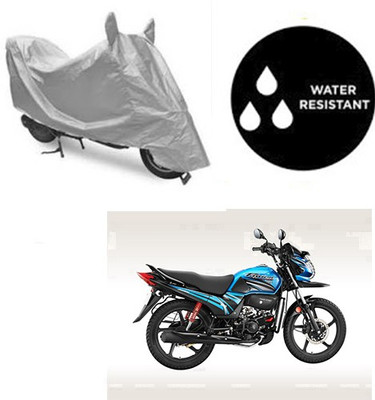 SRENTERPRISES Two Wheeler Cover for Honda(Passion Pro TR, Silver)