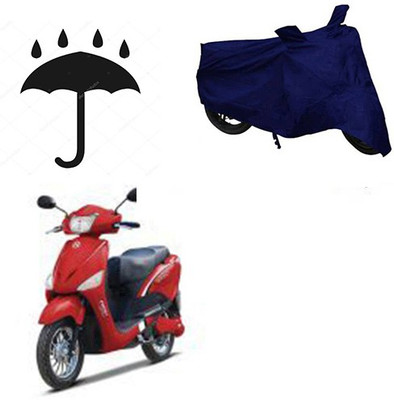 Motoren Waterproof Two Wheeler Cover for Hero(E Scoot, Blue)