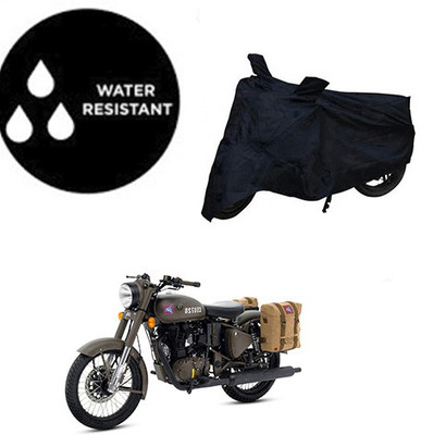 RPSENTTERPR Waterproof Two Wheeler Cover for Royal Enfield(Classic 500, Black)