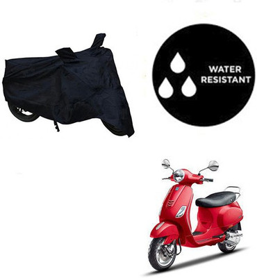 Atulit enterprises Waterproof Two Wheeler Cover for Piaggio(Vespa VXL, Black)