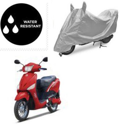 SRENTERPRISES Two Wheeler Cover for Hero(E Scoot, Silver)