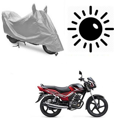 Atulit enterprises Waterproof Two Wheeler Cover for TVS(Star City, Silver)