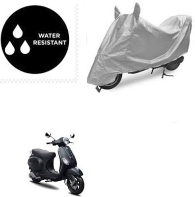 Atulit enterprises Waterproof Two Wheeler Cover for Piaggio(Vespa LX, Silver)