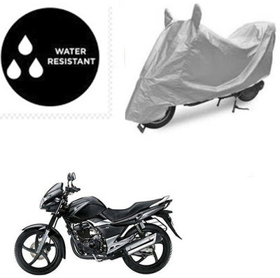 SRENTERPRISES Two Wheeler Cover for Suzuki(GS 150R, Silver)