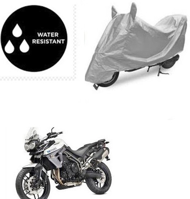 Atulit enterprises Waterproof Two Wheeler Cover for Triumph(Tiger 800 XR, Silver)