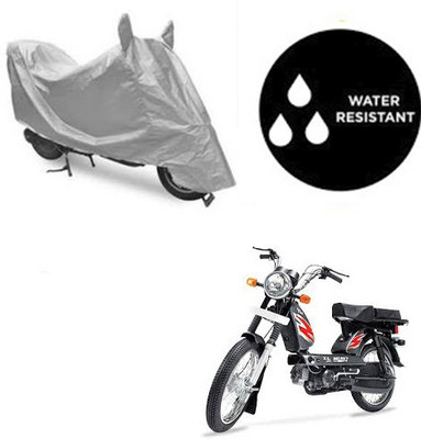 SRENTERPRISES Two Wheeler Cover for TVS(Heavy Duty Super XL, Silver)