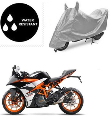 SRENTERPRISES Two Wheeler Cover for KTM(RD 350, Silver)