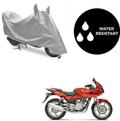 dashark Waterproof Two Wheeler Cover for Bajaj(Pulsar 220 DTS-i, Silver)