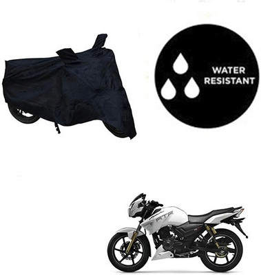dashark Waterproof Two Wheeler Cover for TVS(Apache RTR 180, Black)