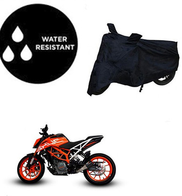 Mdstar Waterproof Two Wheeler Cover for KTM(Duke 390, Black)