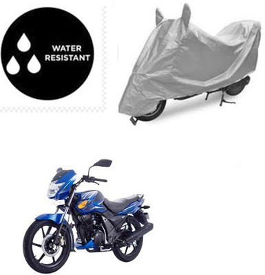 dashark Waterproof Two Wheeler Cover for TVS(Flame SR125, Silver)