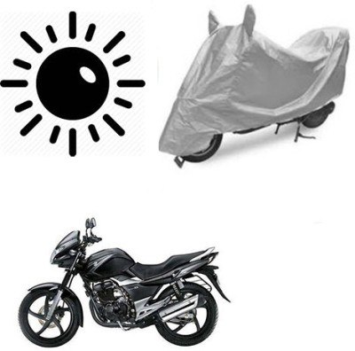 SRENTERPRISES Waterproof Two Wheeler Cover for Suzuki(GS 150R, Silver)