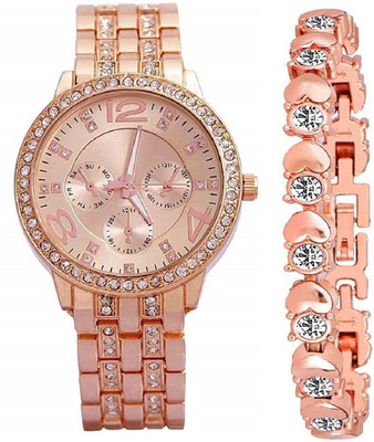 MATTRENDS Precious Times Beautiful Stylish Combo Premium Stylish Bracelet Combo Analog Watch - For Women