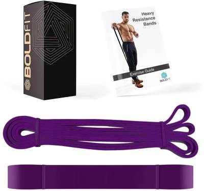 BOLDFIT Heavy Resistance Band For Exercise &amp; Stretching Resistance Tube For Men &amp; Women Resistance Band  (Purple, Pack of 1)