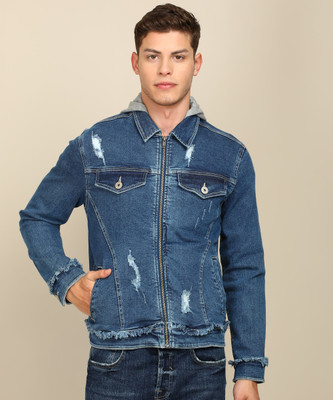 FLYING MACHINE Full Sleeve Washed Men Jacket