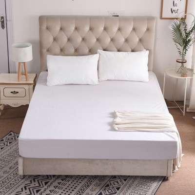 Luxurious Life Fitted Double Size Waterproof Mattress Cover(White)