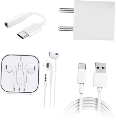 SARVIN Wall Charger Accessory Combo for Vivo Y51 2020(White)