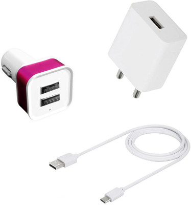 SARVIN Wall Charger Accessory Combo for Vivo Y30(White)