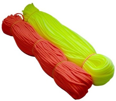 PUSHPA CREATION Orange and lime Green 2 colour set of Macrame cord