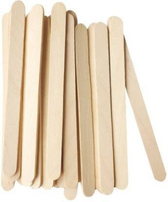 Crafts Haveli Long 18 cm Natural Popscile Ice cream Wooden Sticks, Pack of 100