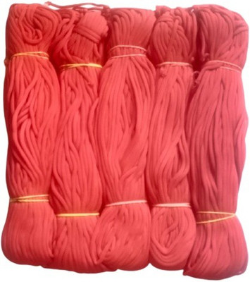 PUSHPA CREATION 5 bundels Orange colour set macrame Cord Threads for Macrame Craft and DIY