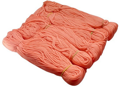 PUSHPA CREATION Peach Colour Macrame Soft Cord /threads for Macrame Jhula Jhumar Bags Mirror and Other Macrame Craft and DIY approx 250 mtr.