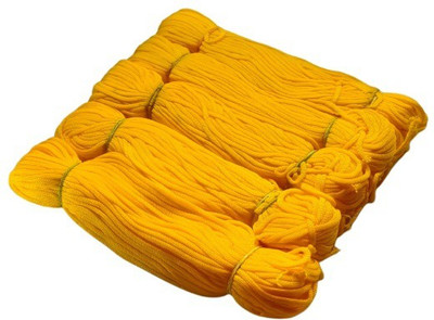 PUSHPA CREATION Dark Yellow (haldi) colour set of 5 Macrame Threads/cord for Macrame craft
