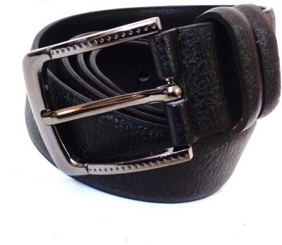 R R C Enterprises Men Casual, Party, Formal, Evening Black Artificial Leather Belt