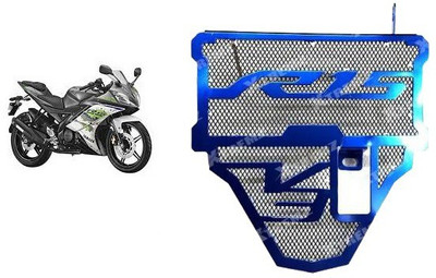 SELVIKE Aluminium Blue Radiator Grill Only Fit in V3 Bike Radiator Guard  (Yamaha)-3 Bike Radiator Guard(Yamaha)