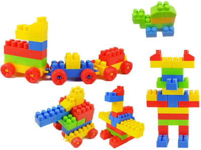 BOZICA 100% BEST QUALITY Building Blocks Set For Children Plastic Assembly Model Big Bricks DIY Learning Educational Toys(Multicolor)