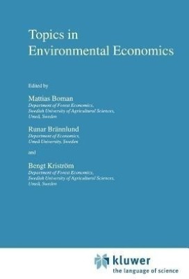 Topics in Environmental Economics(English, Paperback, unknown)