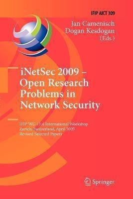 iNetSec 2009 - Open Research Problems in Network Security(English, Paperback, unknown)