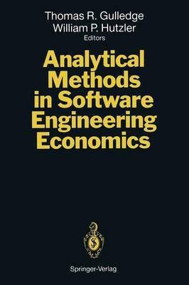 Analytical Methods in Software Engineering Economics(English, Paperback, unknown)