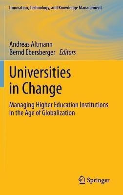 Universities in Change(English, Hardcover, unknown)
