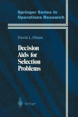 Decision Aids for Selection Problems(English, Paperback, Olson David L.)