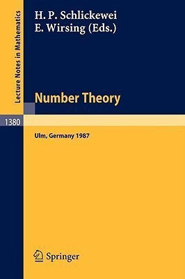 Number Theory  - Proceedings of the Journees Arithmetiques Held in Ulm, Frg, September 14-18, 1987(English, Paperback, unknown)
