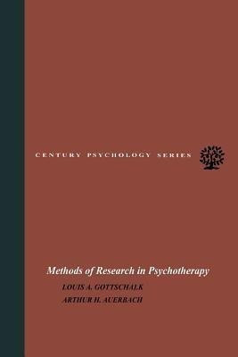Methods of Research in Psychotherapy(English, Paperback, Gottschalk Louis A.)