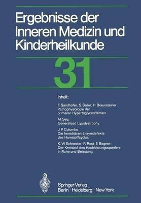 Ergebnisse der Inneren Medizin und Kinderheilkunde(German, Paperback, unknown)