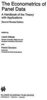 The Econometrics of Panel Data(English, Paperback, unknown)